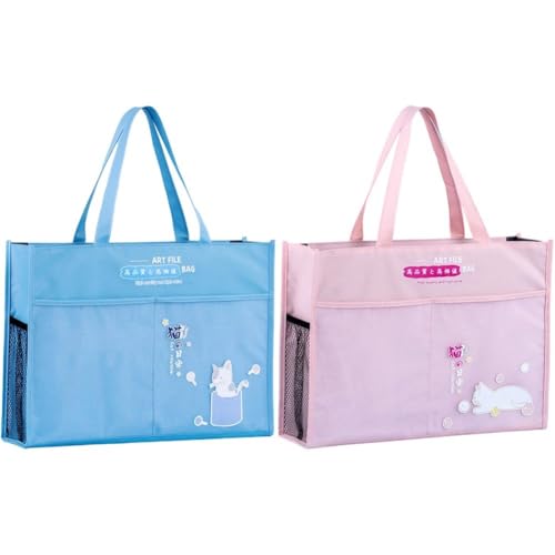 HiyyFloy 2 Stück A3 Kunst-Portfolio-Tasche Griff Und Reißverschluss, Großes Fassungsvermögen, Dokumententasche, Portfolio-Ordner, Kunstwerk-aufbewahrung, Organizer, Handtasche Für Poster, Gemälde, HiyyFloy 2 Stück A3 Kunst-Portfolio-Tasche Griff Und Reißverschluss, Großes Fassungsvermögen, Dokumententasche, Portfolio-Ordner, Kunstwerk-aufbewahrung, Organizer, Handtasche Für Poster, Gemälde, von HiyyFloy