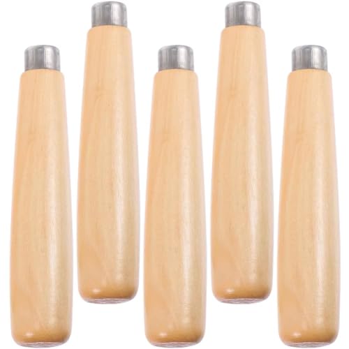 HiyyFloy 5-teiliger Feilengriff Aus Holz, Sicherheitsfeilengriff, Griff Für Feilenschneidwerkzeuge, Langlebiger Ersatz-feilenschneidgriff Für Holzbearbeitungsschreiner HiyyFloy 5-teiliger Feilengriff Aus Holz, Sicherheitsfeilengriff, Griff Für Feilenschneidwerkzeuge, Langlebiger Ersatz-feilenschneidgriff Für Holzbearbeitungsschreiner von HiyyFloy