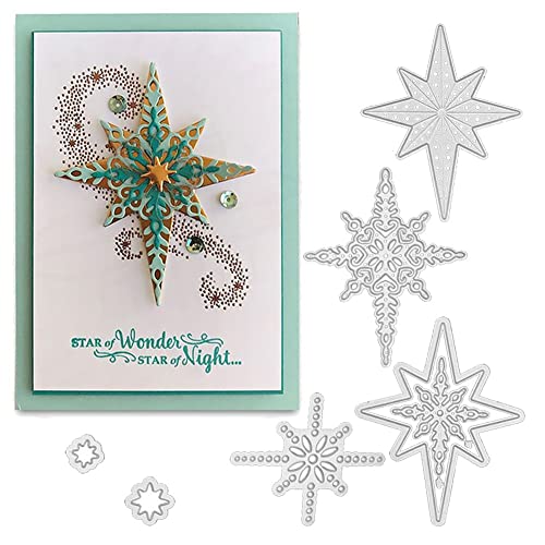 HiyyFloy 7 Stück Schneeflocken-stanzformen, Sternenlicht, Weihnachten, Gestanzte Metall-prägeschablonen, Schablonenform Für Karten-Scrapbooking Und DIY-bastelalbum, Papierkarten-dekor HiyyFloy 7 Stück Schneeflocken-stanzformen, Sternenlicht, Weihnachten, Gestanzte Metall-prägeschablonen, Schablonenform Für Karten-Scrapbooking Und DIY-bastelalbum, Papierkarten-dekor von HiyyFloy