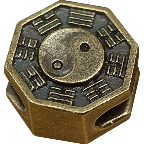HiyyFloy Chinesische Tai Bagua Messing Messer Perle Outdoor Regenschirm Seil Anhänger Handarbeit Gewebt Armband DIY Paracord Lanyard Anhänger HiyyFloy Chinesische Tai Bagua Messing Messer Perle Outdoor Regenschirm Seil Anhänger Handarbeit Gewebt Armband DIY Paracord Lanyard Anhänger von HiyyFloy