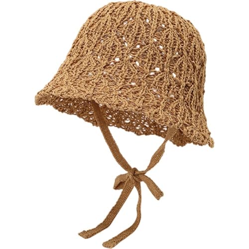 HiyyFloy Damen-Strohhut, Gewebter Sonnenhut Aus Netzstoff, Faltbarer Strandhut, Tragbarer Sommerhut Für Unterwegs Zum Sonnenbaden HiyyFloy Damen-Strohhut, Gewebter Sonnenhut Aus Netzstoff, Faltbarer Strandhut, Tragbarer Sommerhut Für Unterwegs Zum Sonnenbaden von HiyyFloy