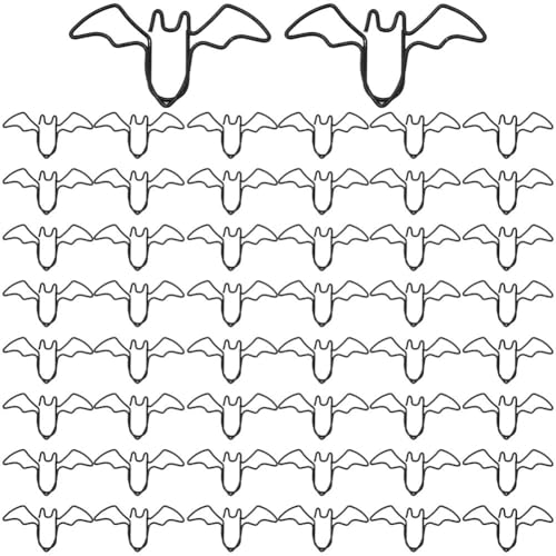 HiyyFloy Fledermausförmige Binderclips, 50 Stück, Metall-büroklammern, Schwarze Aktenklammern, Papierklassifizierung, Büroklammer Für Notizen, Lesezeichen, Dokumente HiyyFloy Fledermausförmige Binderclips, 50 Stück, Metall-büroklammern, Schwarze Aktenklammern, Papierklassifizierung, Büroklammer Für Notizen, Lesezeichen, Dokumente von HiyyFloy