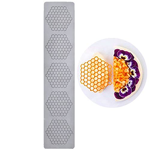 HiyyFloy Spitzenformen Zum Dekorieren Von Kuchen, 3D-Blatt-silikonformen Zum Backen, Gummiformen, Ton-Fondant-Formen, Spitzenmatten, Blumenwaben-bienenmuster Für Zucker, Schokolade, Polymer HiyyFloy Spitzenformen Zum Dekorieren Von Kuchen, 3D-Blatt-silikonformen Zum Backen, Gummiformen, Ton-Fondant-Formen, Spitzenmatten, Blumenwaben-bienenmuster Für Zucker, Schokolade, Polymer von HiyyFloy