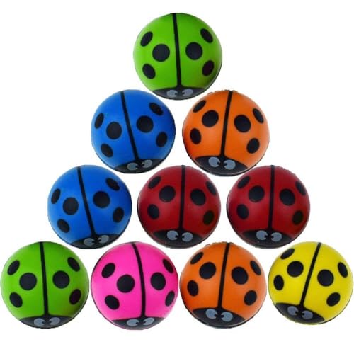Hüpfbälle, 10 Stück, Hüpfbälle Marienkäfermuster, Kleine Spielzeuge, Mitgebselfüller Für Kinderspielpreise, Kinderpartybevorzugungen, Preise Hüpfbälle, 10 Stück, Hüpfbälle Marienkäfermuster, Kleine Spielzeuge, Mitgebselfüller Für Kinderspielpreise, Kinderpartybevorzugungen, Preise von HiyyFloy