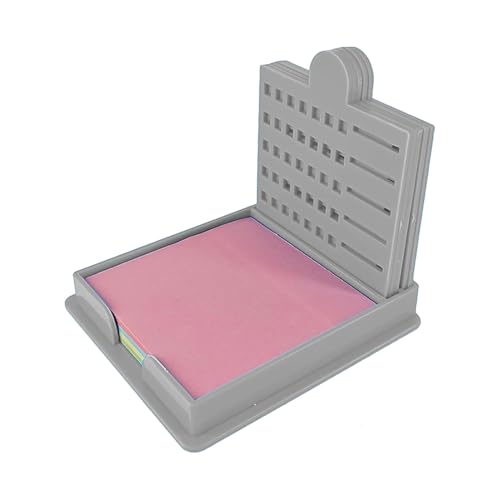 Haftnotizvorlagen, Memo-Block, Schablone, Notizwerkzeug, wiederverwendbar, kompakt, einfach zu bedienen, 9,5 x 9 x 1,7 cm, blau, gelb, grau, schwarz, für Lehrer, Schüler Haftnotizvorlagen, Memo-Block, Schablone, Notizwerkzeug, wiederverwendbar, kompakt, einfach zu bedienen, 9,5 x 9 x 1,7 cm, blau, gelb, grau, schwarz, für Lehrer, Schüler von Hjatirace
