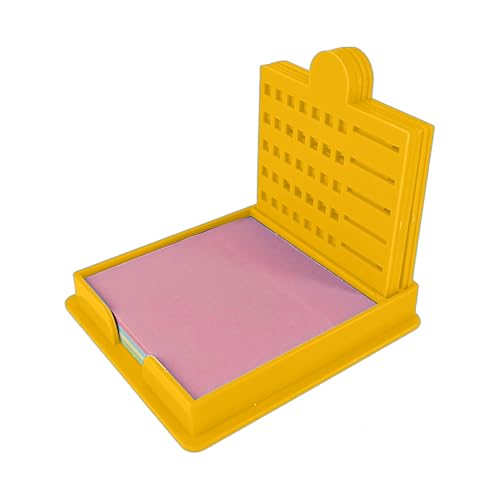 Haftnotizvorlagen, Memo-Block, Schablone, Notizwerkzeug, wiederverwendbar, kompakt, einfach zu bedienen, 9,5 x 9 x 1,7 cm, blau, gelb, grau, schwarz, für Lehrer, Schüler Haftnotizvorlagen, Memo-Block, Schablone, Notizwerkzeug, wiederverwendbar, kompakt, einfach zu bedienen, 9,5 x 9 x 1,7 cm, blau, gelb, grau, schwarz, für Lehrer, Schüler von Hjatirace