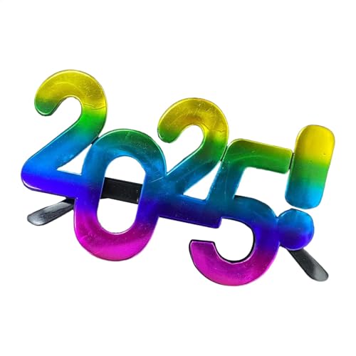 Hjatirace Neujahrsbrille 2025, Frohes Neues Jahr Nummer Brille Foto Requisite, 2025 Silvester Brille, lustige Brillen Foto Requisiten, kreative lustige Brille, einfach zu bedienen, tragbar für Hjatirace Neujahrsbrille 2025, Frohes Neues Jahr Nummer Brille Foto Requisite, 2025 Silvester Brille, lustige Brillen Foto Requisiten, kreative lustige Brille, einfach zu bedienen, tragbar für von Hjatirace