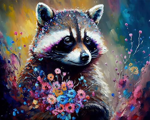 Hjjdiyes 40X50CM Diamond Painting Erwachsene Tiere Diamond Painting Groß xxl 5D Diy Diamant painting Bilder mit Zubehör Diamond Painting Set Full Drill Diamant Malerei (Bär) von Hjjdiyes