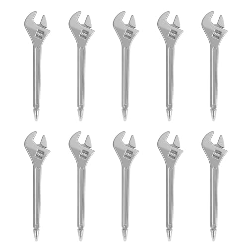 Hkfgdjdl 10 Stück/Set 0,5 mm Hammerförmiger Gelschreiber, kreativer Hardware-Formstift, glattes Schreiben, Schraubenschlüssel-Kugelschreiber von Hkfgdjdl