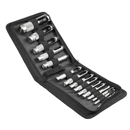 Hkfgdjdl 12/15-teiliges Leder-Loch-Set, 3 - 25 mm, Lederwerkzeug, Leder, hohlgestanztes Set, praktisches rundes Loch-Set Hkfgdjdl 12/15-teiliges Leder-Loch-Set, 3 - 25 mm, Lederwerkzeug, Leder, hohlgestanztes Set, praktisches rundes Loch-Set von Hkfgdjdl