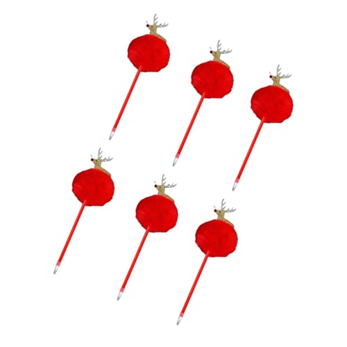 Hkfgdjdl 6 Stück Weihnachts-Kugelschreiber, dekorativer Stift, 0,7 mm, Schreibstift, Cartoon-Stift, Schreibwarenstift für Schüler und Lehrer Hkfgdjdl 6 Stück Weihnachts-Kugelschreiber, dekorativer Stift, 0,7 mm, Schreibstift, Cartoon-Stift, Schreibwarenstift für Schüler und Lehrer von Hkfgdjdl