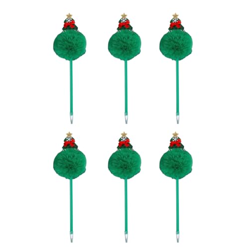 Hkfgdjdl 6 Stück Weihnachts-Kugelschreiber, dekorativer Stift, 0,7 mm, Schreibstift, Cartoon-Stift, Schreibwarenstift für Schüler und Lehrer Hkfgdjdl 6 Stück Weihnachts-Kugelschreiber, dekorativer Stift, 0,7 mm, Schreibstift, Cartoon-Stift, Schreibwarenstift für Schüler und Lehrer von Hkfgdjdl