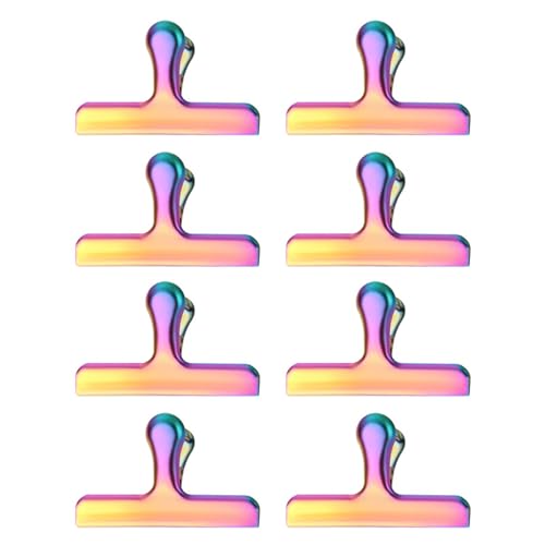 Hkfgdjdl 8 Stück Edelstahl-Dichtungs-Clips, Metallscharnier-Clips, robuste Papierklemme für Lebensmittelbeutel, Fotodatei, Quittungen, Zeichenbretter Hkfgdjdl 8 Stück Edelstahl-Dichtungs-Clips, Metallscharnier-Clips, robuste Papierklemme für Lebensmittelbeutel, Fotodatei, Quittungen, Zeichenbretter von Hkfgdjdl