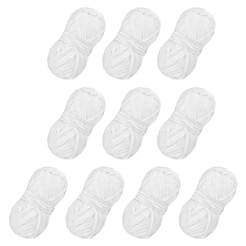 Hkfgdjdl Chenilles Garn, 10 Rollen, Strickgarn, Häkelgarn, weiches Babygarn, Häkelgarn für Schals, Decken, Pullover, Handwerk von Hkfgdjdl