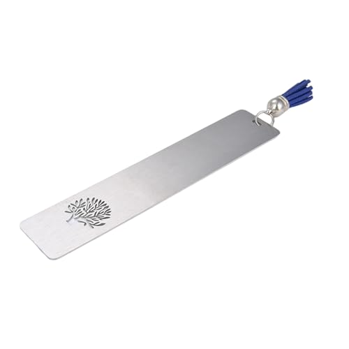 Hkfgdjdl Edelstahl-Lesezeichen mit Lederschnur, Quasten, elegantes Seitenmarkierungsbuch, Zubehör für Leser, Studenten, Geschenke Hkfgdjdl Edelstahl-Lesezeichen mit Lederschnur, Quasten, elegantes Seitenmarkierungsbuch, Zubehör für Leser, Studenten, Geschenke von Hkfgdjdl