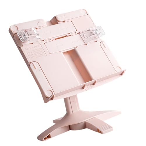 Hkfgdjdl Faltbarer Buchständer zum Lesen, Winkel höhenverstellbarer Buchhalter mit Büroklammer für Lehrbuch Kochbücher Tablet Hkfgdjdl Faltbarer Buchständer zum Lesen, Winkel höhenverstellbarer Buchhalter mit Büroklammer für Lehrbuch Kochbücher Tablet von Hkfgdjdl