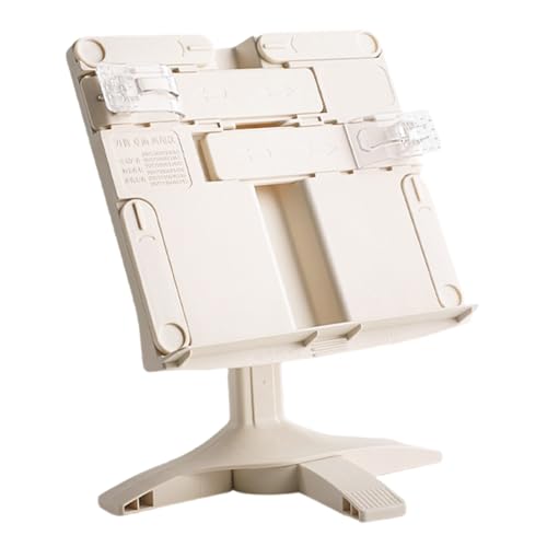 Hkfgdjdl Faltbarer Buchständer zum Lesen, Winkel höhenverstellbarer Buchhalter mit Büroklammer für Lehrbuch Kochbücher Tablet Hkfgdjdl Faltbarer Buchständer zum Lesen, Winkel höhenverstellbarer Buchhalter mit Büroklammer für Lehrbuch Kochbücher Tablet von Hkfgdjdl