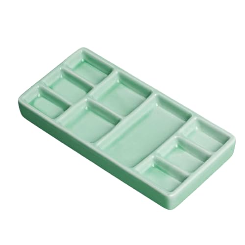 Hkfgdjdl Farbpalette, Keramikfarbe, 9 Mulden, Farbmischung, quadratisch, für Künstler, Studenten, Aquarell-, Ölgemälde Hkfgdjdl Farbpalette, Keramikfarbe, 9 Mulden, Farbmischung, quadratisch, für Künstler, Studenten, Aquarell-, Ölgemälde von Hkfgdjdl