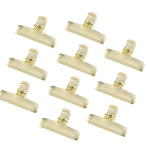 Hkfgdjdl Klare Acryl-Binder-Clips für Lebensmittelbeutel, Fotodatei, Quittung, Zeichenbrett, Küche, Büro, 10 Stück Hkfgdjdl Klare Acryl-Binder-Clips für Lebensmittelbeutel, Fotodatei, Quittung, Zeichenbrett, Küche, Büro, 10 Stück von Hkfgdjdl