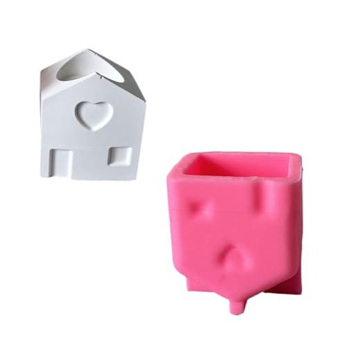 Hkfgdjdl Kleine Silikonformen für Kerzenhalter, Epoxidharz, Herzform, Kerzenhalter, Gips, Gießformen Hkfgdjdl Kleine Silikonformen für Kerzenhalter, Epoxidharz, Herzform, Kerzenhalter, Gips, Gießformen von Hkfgdjdl
