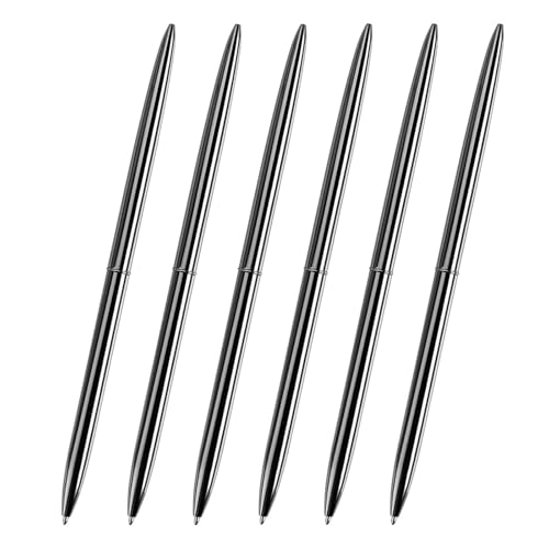 Hkfgdjdl Langer Kugelschreiber, Drehung, Metall-Kugelschreiber, 1,0 mm Spitze, reibungsloses Schreiben, Signierstift, Gastschild, 6 Stück Hkfgdjdl Langer Kugelschreiber, Drehung, Metall-Kugelschreiber, 1,0 mm Spitze, reibungsloses Schreiben, Signierstift, Gastschild, 6 Stück von Hkfgdjdl