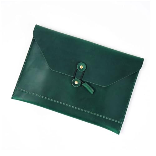 Hkfgdjdl Leder Aktenordner Multifunktionale Dokumententasche mit mehreren Kartenfächern und Schnurverschluss, Leder Laptop Sleeve Case Hkfgdjdl Leder Aktenordner Multifunktionale Dokumententasche mit mehreren Kartenfächern und Schnurverschluss, Leder Laptop Sleeve Case von Hkfgdjdl