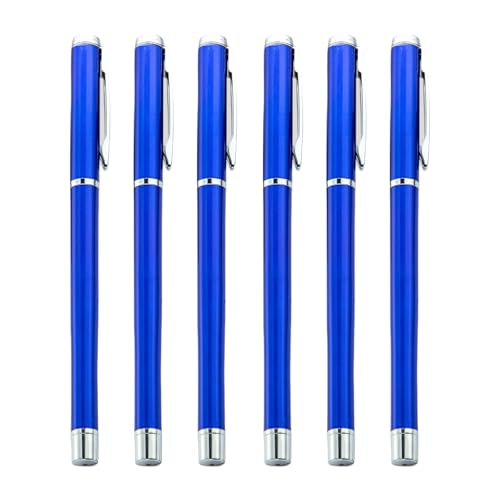 Hkfgdjdl Metall-Kugelschreiber mit Stiftclip, schnell trocknend, reibungsloses Schreiben, Bürosignierstift, Gäste-Anmeldestift, schwarze Tinte, 6 Stück Hkfgdjdl Metall-Kugelschreiber mit Stiftclip, schnell trocknend, reibungsloses Schreiben, Bürosignierstift, Gäste-Anmeldestift, schwarze Tinte, 6 Stück von Hkfgdjdl