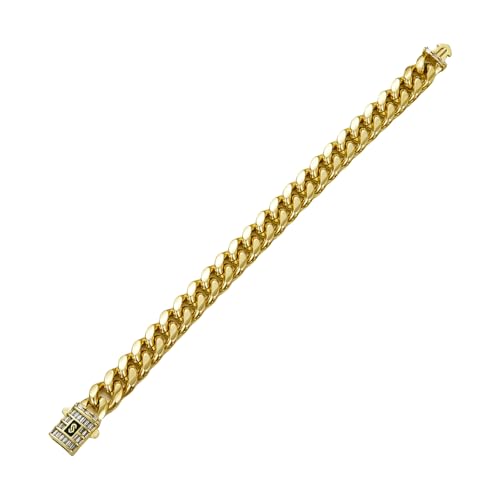 Hkfgdjdl Modische kubanische Gliederkette, Halskette, Hip-Hop, Edelstahl, Modeschmuck, Accessoire für trendige Damen und Herren Hkfgdjdl Modische kubanische Gliederkette, Halskette, Hip-Hop, Edelstahl, Modeschmuck, Accessoire für trendige Damen und Herren von Hkfgdjdl