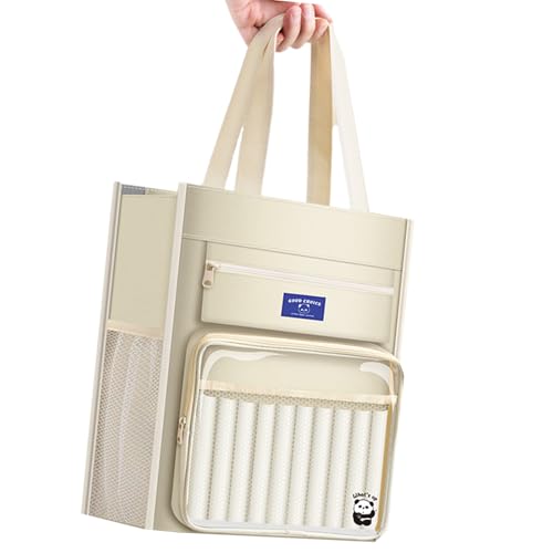 Hkfgdjdl Multifunktionale Canvas-Büchertasche, Handschultasche, 8 Fächer, Dokumenten-Aufbewahrungstasche für Studenten, Lehrer, Offizier Hkfgdjdl Multifunktionale Canvas-Büchertasche, Handschultasche, 8 Fächer, Dokumenten-Aufbewahrungstasche für Studenten, Lehrer, Offizier von Hkfgdjdl