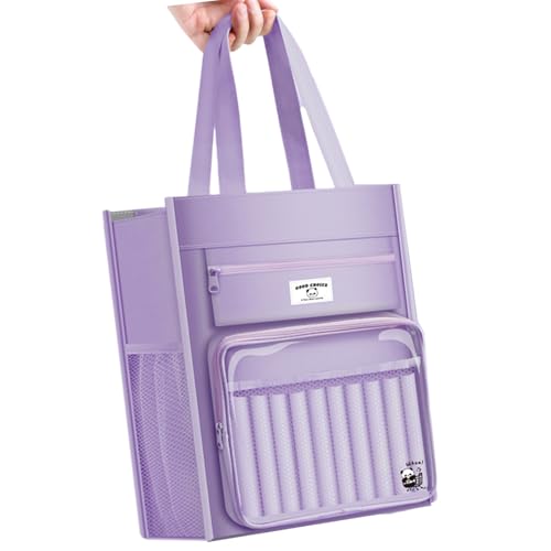 Hkfgdjdl Multifunktionale Canvas-Büchertasche, Handschultasche, 8 Fächer, Dokumenten-Aufbewahrungstasche für Studenten, Lehrer, Offizier Hkfgdjdl Multifunktionale Canvas-Büchertasche, Handschultasche, 8 Fächer, Dokumenten-Aufbewahrungstasche für Studenten, Lehrer, Offizier von Hkfgdjdl
