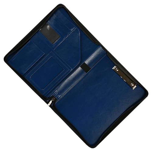 Hkfgdjdl Multifunktionale Konferenzmappe mit Reißverschluss, Leder, Business-Aktenordner mit Tasche, Kartenhalter, Stiftschlitz, Klemmbrett Hkfgdjdl Multifunktionale Konferenzmappe mit Reißverschluss, Leder, Business-Aktenordner mit Tasche, Kartenhalter, Stiftschlitz, Klemmbrett von Hkfgdjdl