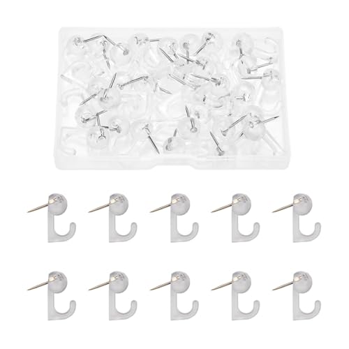 Hkfgdjdl Notenhaken, bunter klarer Kunstharz, Musiknoten-Haken, Pinnnadel für Wanddekoration, einfache Installation, Mehrzweckhaken von Hkfgdjdl