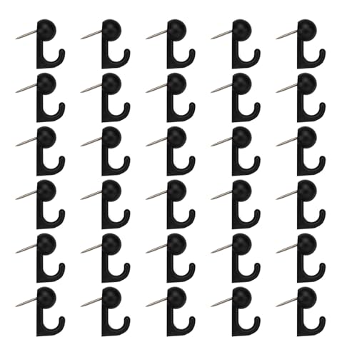 Hkfgdjdl Notenhaken, bunter klarer Kunstharz, Musiknoten-Haken, Pinnnadel für Wanddekoration, einfache Installation, Mehrzweckhaken von Hkfgdjdl