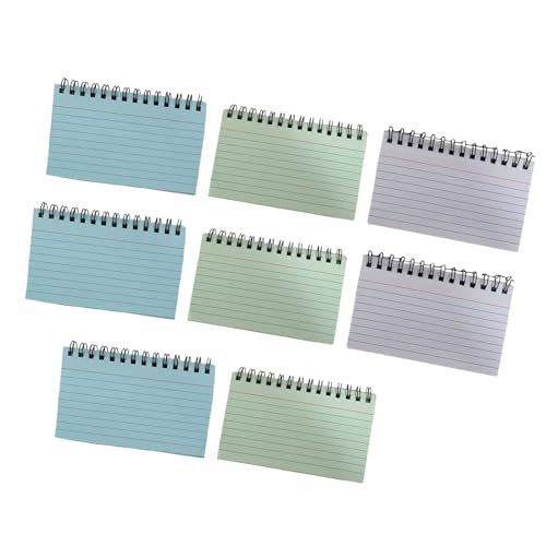Hkfgdjdl Notizblock, Spiralbindung, liniert, 12,7 x 7,6 cm, Taschennotizblöcke, 50 Blatt, kleines Tagebuch, Notizbuch zum Schreiben, Notizen, 8 Stück Hkfgdjdl Notizblock, Spiralbindung, liniert, 12,7 x 7,6 cm, Taschennotizblöcke, 50 Blatt, kleines Tagebuch, Notizbuch zum Schreiben, Notizen, 8 Stück von Hkfgdjdl