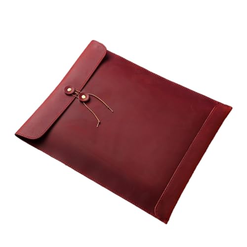 Hkfgdjdl PU-Leder-Aktenordner, multifunktionale Dokumententasche mit Kordelverschluss, Laptophülle, Briefform, Aktenordner Hkfgdjdl PU-Leder-Aktenordner, multifunktionale Dokumententasche mit Kordelverschluss, Laptophülle, Briefform, Aktenordner von Hkfgdjdl