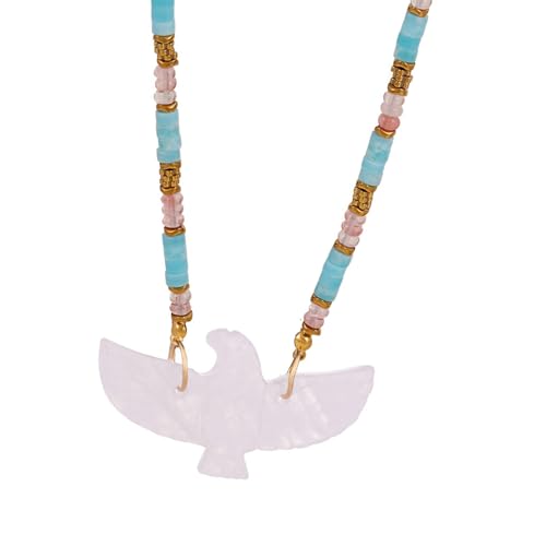 Hkfgdjdl Perlen-Halskette, elegante Naturstein-Halskette mit Perlen, stilvoller Vogelhalsschmuck für modische Outfits und Outfits Hkfgdjdl Perlen-Halskette, elegante Naturstein-Halskette mit Perlen, stilvoller Vogelhalsschmuck für modische Outfits und Outfits von Hkfgdjdl