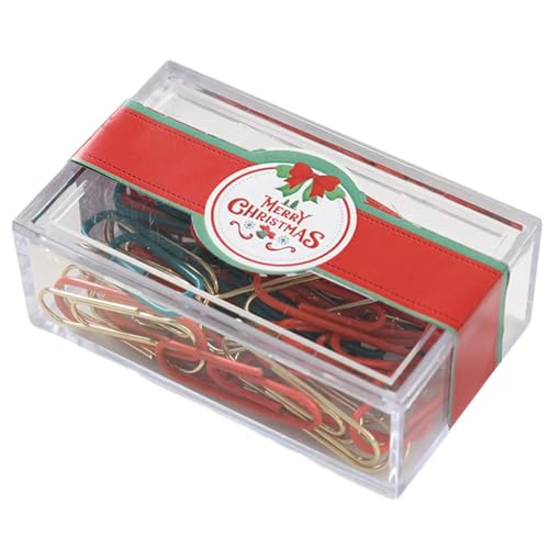 Hkfgdjdl Pinnnadeln mit Weihnachtsmotiven, dekorative Reißzwecken, Kartennadeln, Büroklammern, Metall, Büroklammer, mit Etui für Büro Hkfgdjdl Pinnnadeln mit Weihnachtsmotiven, dekorative Reißzwecken, Kartennadeln, Büroklammern, Metall, Büroklammer, mit Etui für Büro von Hkfgdjdl