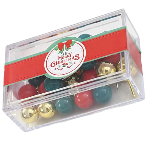 Hkfgdjdl Pinnnadeln mit Weihnachtsmotiven, dekorative Reißzwecken, Kartennadeln, Büroklammern, Metall, Büroklammer, mit Etui für Büro Hkfgdjdl Pinnnadeln mit Weihnachtsmotiven, dekorative Reißzwecken, Kartennadeln, Büroklammern, Metall, Büroklammer, mit Etui für Büro von Hkfgdjdl