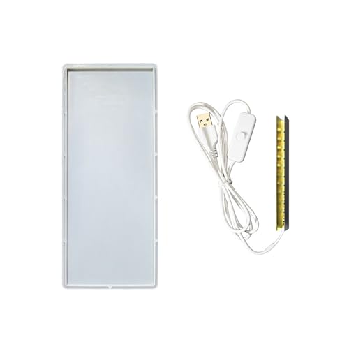 Hkfgdjdl Quadratische Silikon-Nachtlampen-Formen, Nachttisch, USB-Licht, Epoxidharz, Heimdekoration, Schmuckherstellung, Zubehör Hkfgdjdl Quadratische Silikon-Nachtlampen-Formen, Nachttisch, USB-Licht, Epoxidharz, Heimdekoration, Schmuckherstellung, Zubehör von Hkfgdjdl