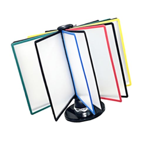 Hkfgdjdl Schreibtisch-Organizer mit bunter Tasche, drehbarer Aktenhalter für Büroangestellte, Studenten, Lehrer Hkfgdjdl Schreibtisch-Organizer mit bunter Tasche, drehbarer Aktenhalter für Büroangestellte, Studenten, Lehrer von Hkfgdjdl