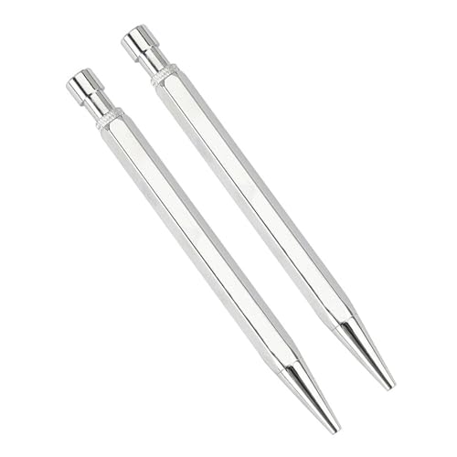 Hkfgdjdl Sechseckiger Kugelschreiber, einziehbarer Metall-Kugelschreiber, 1,0 mm Spitze, reibungsloses Schreiben, Signierstift, Gastschild, 2 Stück Hkfgdjdl Sechseckiger Kugelschreiber, einziehbarer Metall-Kugelschreiber, 1,0 mm Spitze, reibungsloses Schreiben, Signierstift, Gastschild, 2 Stück von Hkfgdjdl