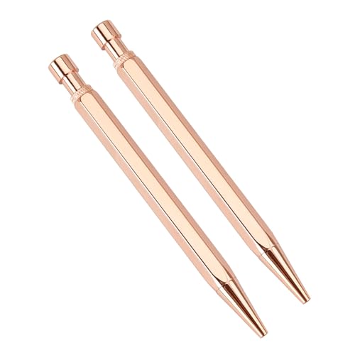 Hkfgdjdl Sechseckiger Kugelschreiber, einziehbarer Metall-Kugelschreiber, 1,0 mm Spitze, reibungsloses Schreiben, Signierstift, Gastschild, 2 Stück Hkfgdjdl Sechseckiger Kugelschreiber, einziehbarer Metall-Kugelschreiber, 1,0 mm Spitze, reibungsloses Schreiben, Signierstift, Gastschild, 2 Stück von Hkfgdjdl