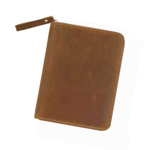 Hkfgdjdl Vintage-Ledereinband mit Reißverschluss für 8,9 x 14,9 cm große Taschenfeld-Notizblöcke, Leder-Tagebuch-Schutzhülle Hkfgdjdl Vintage-Ledereinband mit Reißverschluss für 8,9 x 14,9 cm große Taschenfeld-Notizblöcke, Leder-Tagebuch-Schutzhülle von Hkfgdjdl