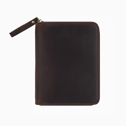 Hkfgdjdl Vintage-Ledereinband mit Reißverschluss für 8,9 x 14,9 cm große Taschenfeld-Notizblöcke, Leder-Tagebuch-Schutzhülle Hkfgdjdl Vintage-Ledereinband mit Reißverschluss für 8,9 x 14,9 cm große Taschenfeld-Notizblöcke, Leder-Tagebuch-Schutzhülle von Hkfgdjdl
