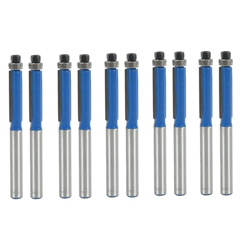 Hklshyd 10 Stuecke 2,6 Lange 2 Flush Trim Fraeser 1/4 X 1/4 Fuer Carpenter Hklshyd 10 Stuecke 2,6 Lange 2 Flush Trim Fraeser 1/4 X 1/4 Fuer Carpenter von Hklshyd