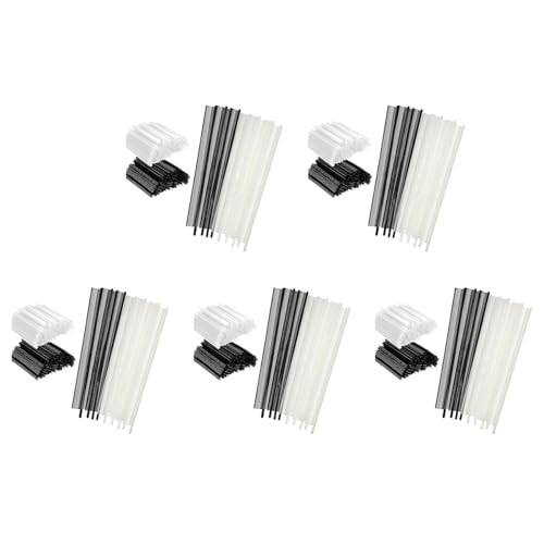 Hklshyd 10000-Teiliges Mini-Tag-Set, 0,5-Cm-Preisschilder für Kleidungsetiketten mit Widerhaken, 5000 Schwarze VerschlüSse und 5000 WeißE VerschlüSse von Hklshyd
