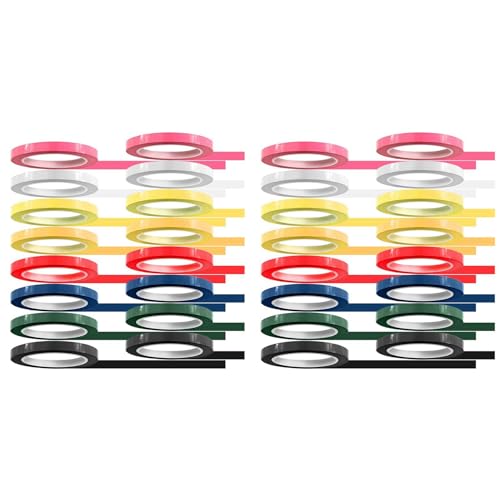 Hklshyd 32 Rollen Klebeband Zur Instrumentenkennzeichnung, 216 Fuß/L X 0,4 /B, Farben Autoklav-Klebeband - Autoklavierbar bei 270 °F (8 Farben) von Hklshyd