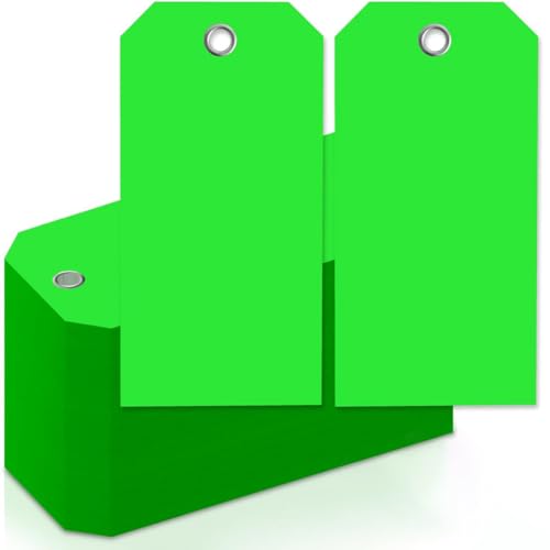 Hklshyd 4 3/4 X 2 3/8 Neon-Versandanhänger Mit, Robuste Hängeetiketten mit Verstärkten Löchern, Beschreibbare Gepäckanhänger, A Hklshyd 4 3/4 X 2 3/8 Neon-Versandanhänger Mit, Robuste Hängeetiketten mit Verstärkten Löchern, Beschreibbare Gepäckanhänger, A von Hklshyd