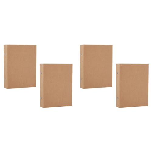 Hklshyd 4 Stück Nachfüllbare A5-Ringbücher, A5-Kraftpapier-Ordnerablage mit 2 Ringen zum Hinzufügen Loser Blätter, A5-Kraftpapier-Ordner Hklshyd 4 Stück Nachfüllbare A5-Ringbücher, A5-Kraftpapier-Ordnerablage mit 2 Ringen zum Hinzufügen Loser Blätter, A5-Kraftpapier-Ordner von Hklshyd