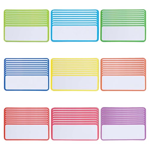 Hklshyd 54 Stück Magnetische, Trocken Abwischbare Etiketten, Wiederverwendbare Streifen, Namensschilder Fürs Klassenzimmer, Beschreibbare, Leere Magnetkarten, Löschbare Kühlschrank-Memo Hklshyd 54 Stück Magnetische, Trocken Abwischbare Etiketten, Wiederverwendbare Streifen, Namensschilder Fürs Klassenzimmer, Beschreibbare, Leere Magnetkarten, Löschbare Kühlschrank-Memo von Hklshyd